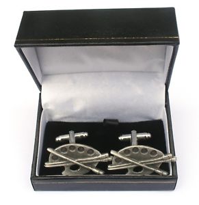 【送料無料】メンズアクセサリ&mdash;　アーティストパレットカフスボタンピューターハンドメイドボックスartist pallet cufflinks pewter hand made gift boxed or pouched quantity discount｜hokushin