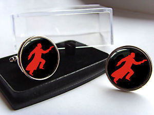 【送料無料】メンズアクセサリ―　ブレードランナシルエットバッジメンズカフスボタンblade runner silhouette detective badge mens cufflinks gift