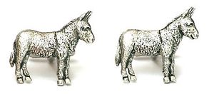 【送料無料】メンズアクセサリ―　シロメカフスリンクロバquantity discountdonkey farming cufflinks pewter uk made gift boxed or pouched quantity discount