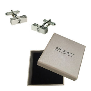 【送料無料】メンズアクセサリ―　メンズマネードルノートカジノカフスボタンオニキスアートボックスオンmens money dollar notes casino cufflinks amp; gift box by onyx art