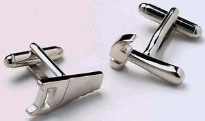 【送料無料】メンズアクセサリ―　ハンマービルダーカフスボタンオニキスアートボックスオンmens hammer amp; saw builder cufflinks amp; gift box by onyx art