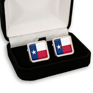 【送料無料】メンズアクセサリ―　テキサスメンズカフスボタンアメリカボックスtexas flag mens cufflinks us state usa gift box engraving