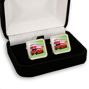 【送料無料】メンズアクセサリ―　ロンドンバスメンズカフスボタンボックスroutemaster london bus mens cufflinks gift box engraving