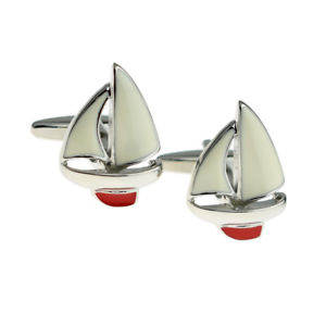 【送料無料】メンズアクセサリ―　キールヨットセーリングカフスボタン×red keel yacht sailing sailors cufflinks x2nyu016