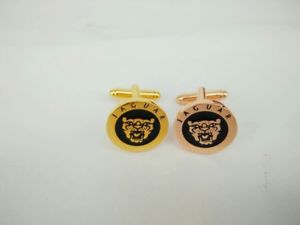【送料無料】メンズアクセサリ― ジャガーカットカフスボタンローズゴールドボックスゴールドluxurious gift jaguar cut cufflinks 24ct rose gold or gold with box