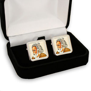 【送料無料】メンズアクセサリ―　ペルシャメンズカフスボタンボックスomar khayyam persian poet men’s cufflinks gift box engraving