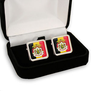 【送料無料】メンズアクセサリ―　ベルギーメンズカフスボタンフラグコートbelgium belgi flag coat of arms mens cufflinks gift engraving