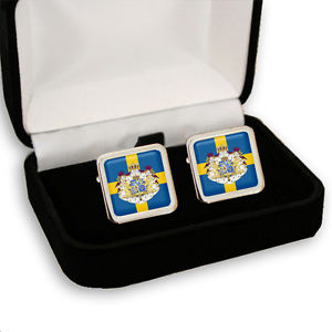 【送料無料】メンズアクセサリ― スウェーデンメンズカフスボタンスウェーデンコートsweden swedish flag coat of arms men’s cufflinks gift engraving