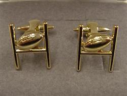 【送料無料】メンズアクセサリ―　ラグビーポストボールカフリンクスrugby post amp; ball cuff links