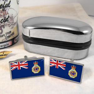 【送料無料】メンズアクセサリ―　カフスボタンボックスcoastguard flag cufflinks amp; box