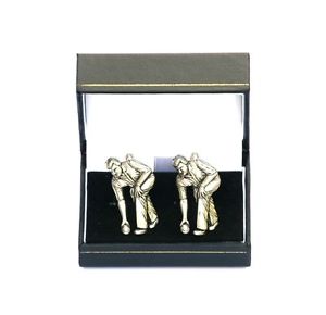 【送料無料】メンズアクセサリ― ボウルクラウンボウラーカフリンクスbowls crown green lawn cufflinks bowlers gift