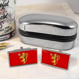 【送料無料】メンズアクセサリ― ノルウェースタンダードフラッグカフスボタンボックスnorway royal standard flag cufflinks amp; box