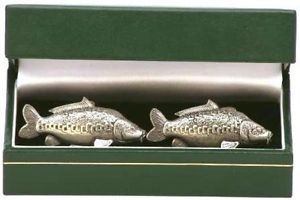 【送料無料】メンズアクセサリ― カフスリンクmirror carp cufflinks a gift for the fishing birthday