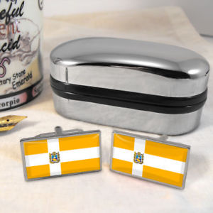【送料無料】メンズアクセサリ―　フラグメンズカフスボタンロシアstavropol krai flag mens gift cufflinks russia