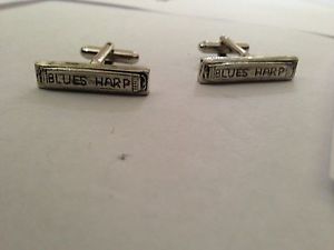 【送料無料】メンズアクセサリ―　ハーモニカピューターカフリンクスharmonica ppm18 fine english pewter cufflinks