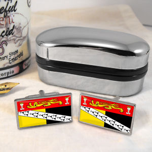 【送料無料】メンズアクセサリ―　ノーフォークフラグカフスボタンボックスnorfolk county flag cufflinks amp; box