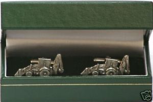 【送料無料】メンズアクセサリ―　ショベルピューターカフスボタンexcavator digger pewter cufflinks ideal farming gift