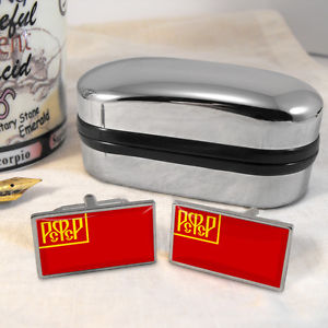 【送料無料】メンズアクセサリ―　フラグカフスボタンボックス1918 rsfsr flag cufflinks amp; box