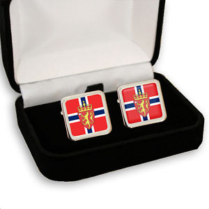 【送料無料】メンズアクセサリ―　ノルウェーメンズカフスボタンノルウェーコートnorway norwegian flag coat of arms mens cufflinks gift engraving 14,024円