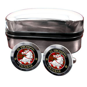 【送料無料】メンズアクセサリ―　ダンバースコットランドバッジカフスボタンボックスdunbar scottish clan crest badge cufflinks amp; box