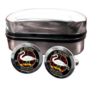 【送料無料】メンズアクセサリ―　スコットランドバッジカフスボタンボックスwemyss scottish clan crest badge cufflinks amp; box