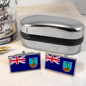 【送料無料】メンズアクセサリ―　フラグカフスボタンボックスmontserrat flag cufflinks amp; box