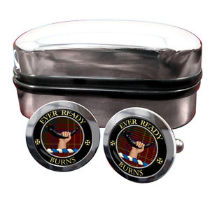 【送料無料】メンズアクセサリ―　バーンズスコットランドカフリンクスボックスburns scottish clan crest cufflinks amp; box