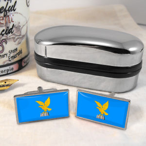 【送料無料】メンズアクセサリ―　フリウリヴェネツィアジュリアカフスボタンボックスfriuli venezia giulia flag cufflinks amp; box