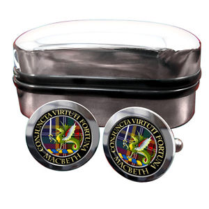 【送料無料】メンズアクセサリ― マクベススコットランドカフリンクスボックスmacbeth scottish clan crest cufflinks amp; box