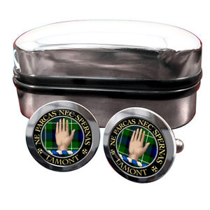 【送料無料】メンズアクセサリ―　ラモントスコットランドバッジカフスボタンボックスlamont scottish clan crest badge cufflinks amp; box