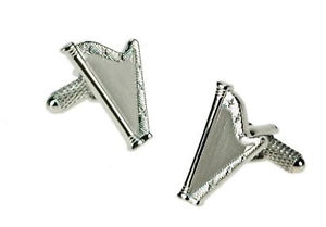 【送料無料】メンズアクセサリ―　ハープカフリンクスharp cufflinks