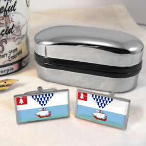 【送料無料】メンズアクセサリ―　ベルファストフラグメンズカフスボタンbelfast flag mens gift cufflinks uk