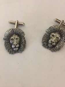 【送料無料】メンズアクセサリ―　ピューターカフリンクスlion r56 fine english pewter cufflinks