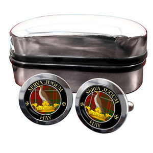 【送料無料】メンズアクセサリ―　スコットランドカフリンクスボックスhay scottish clan crest cufflinks amp; box