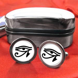 【送料無料】メンズアクセサリ―　ホルスカフリンクスアイボックスオンeye of horus cufflinks amp; box