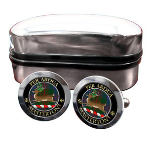 【送料無料】メンズアクセサリ―　マスタートンスコットランドカフリンクスボックスmasterton scottish clan crest cufflinks amp; box