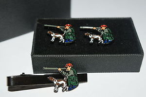 【送料無料】メンズアクセサリ―　ハンティングタイクリップセットエナメルシャツhunting cufflink amp; tie clip set shooting gift boxed enamel dog wedding shirt 14,024円