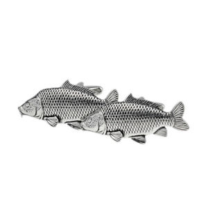 【送料無料】メンズアクセサリ― ボックス×ピューターカフリンクスenglish made common carp pewter cufflinks in a leatherette box x2tsbcf35