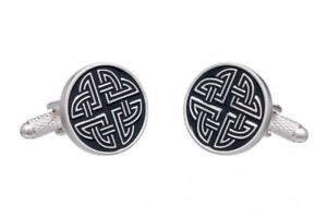 【送料無料】メンズアクセサリ― オニキスアートボックスセルティックノットカフリンクスceltic knot cufflinks in onyx art cufflink box