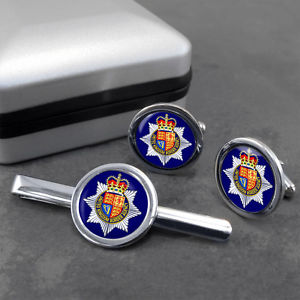 【送料無料】メンズアクセサリ― メンズカフスボタンuk border agency mens gift cufflinks and tieslide