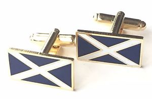 【送料無料】メンズアクセサリ―　スコットランドエナメルカフリンクスボックスscotland saltire enamel crested cufflinks n243 gift boxed
