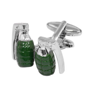 【送料無料】メンズアクセサリ―　カフスボタンレトロボックスノベルティーメンズdads army hand grenade cufflinks retro war metal steel gift box novelty ww2 mens