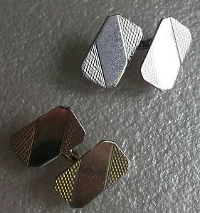 【送料無料】メンズアクセサリ―　ビンテージメンズカフリンクスエンボスデザインcufflinks vintage mens cuff links traditional 1960s 1970s embossed design