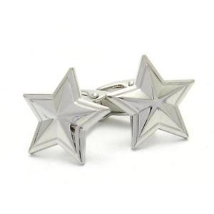 【送料無料】メンズアクセサリ— シルバースターカフリンクスsilver star cufflinks|hokushin