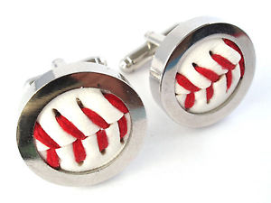 【送料無料】メンズアクセサリ— カフスボタンスポーツメジャーリーグreal baseball cufflinks wedding groom mlb sport best man major league father day|hokushin