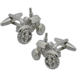 【送料無料】メンズアクセサリ&mdash;　シルバートターカフリンクスsilver tractor cufflinks｜hokushin