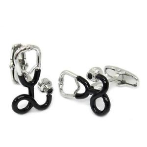 【送料無料】メンズアクセサリ―　カフリンクスstethoscope cufflinks