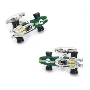 【貨物輸送無料】メンズ添え物― グリーンロータスレーシングカーカフリンクスタイプgreen lotus racing car cufflinks type 49 1967