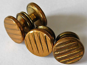 【送料無料】メンズアクセサリ―　スナップカフリンクスアールデコパターンライオンブランドメンズアクセサリーridged snap cufflinks art deco pattern lion brand english mens accessories e