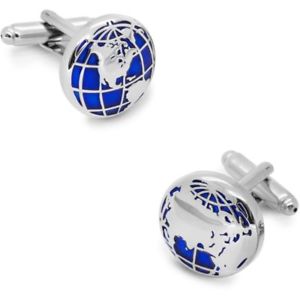 【送料無料】メンズアクセサリ―　カフリンクスworld map cufflinks